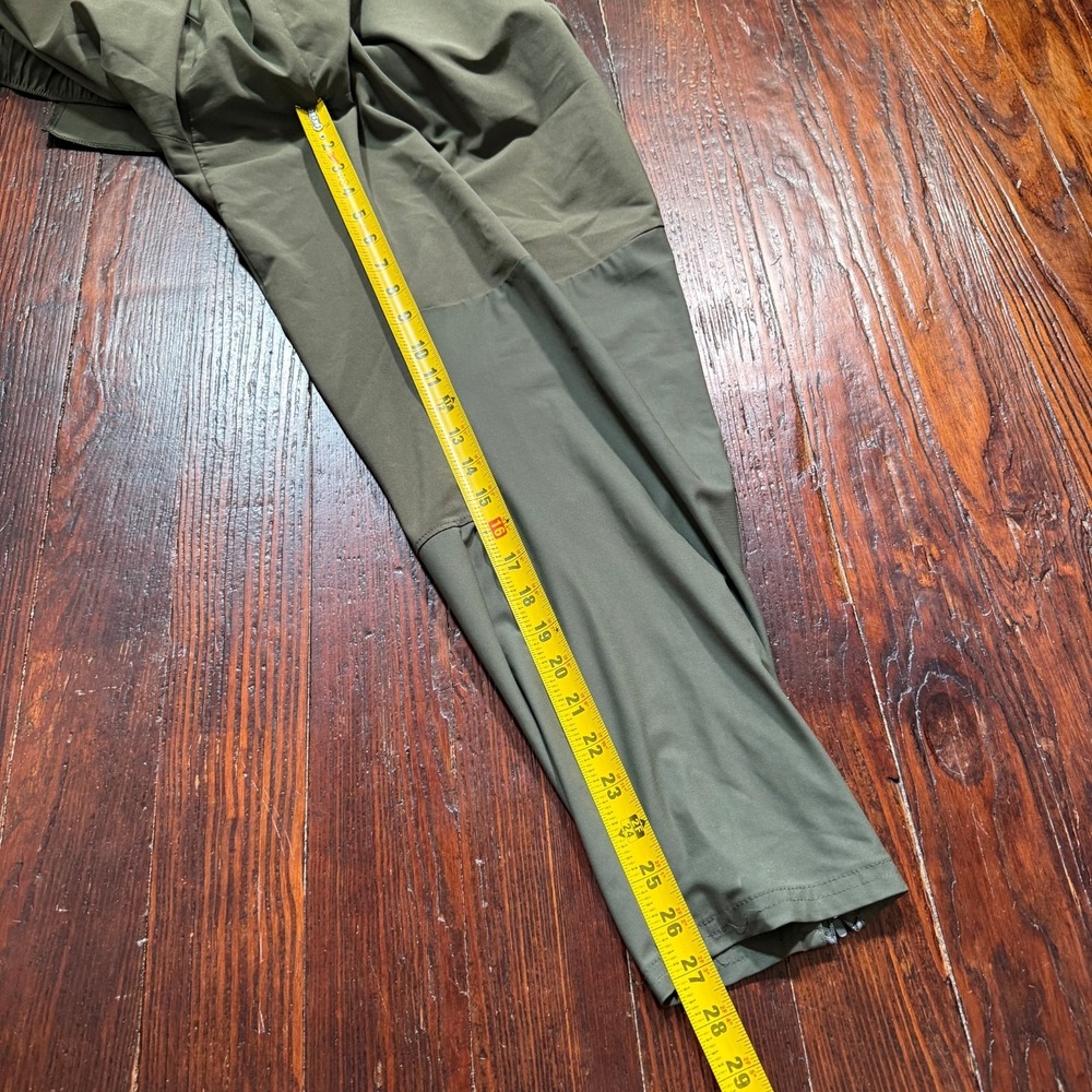 VRST Pants Mens 2XL Green Jogger Ankle Zip Mixed Media Athleisure Drawstring - Picture 9 of 12